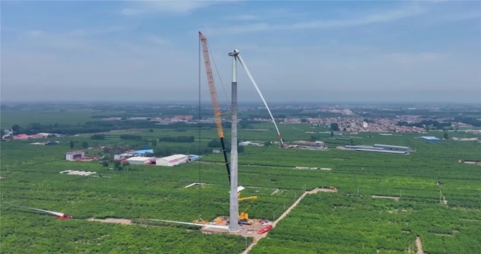 “全球第一吊”再臨燕趙！166米，XCA4000助力華北綠電