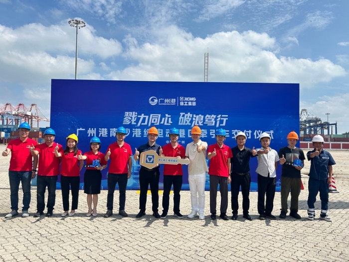 全力以赴！徐工純電動港口牽引車綠動廣州南沙港