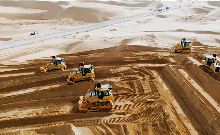 沙漠施工五大難題？徐工D170LGP沙漠型推土機硬核破解！
